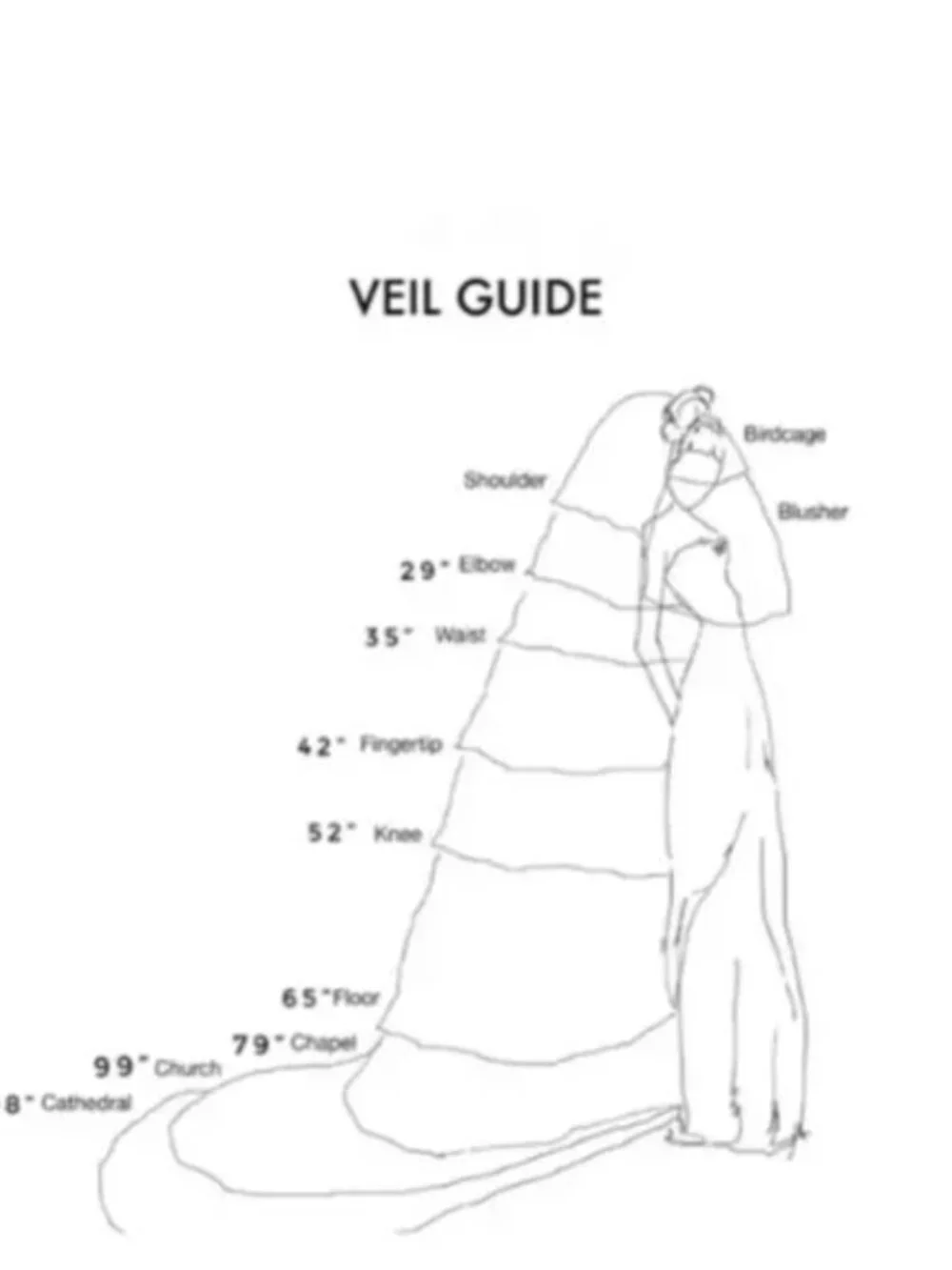 Ruffle Wedding Veil